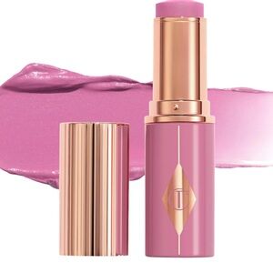 Charlotte Tilbury Unreal Lip + Cheek Glow Blush Stick with Hyaluronic Acid